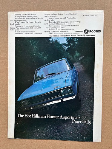 Hillman hunter memorabilia - ,