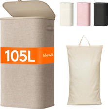 105L Laundry Basket with Lid