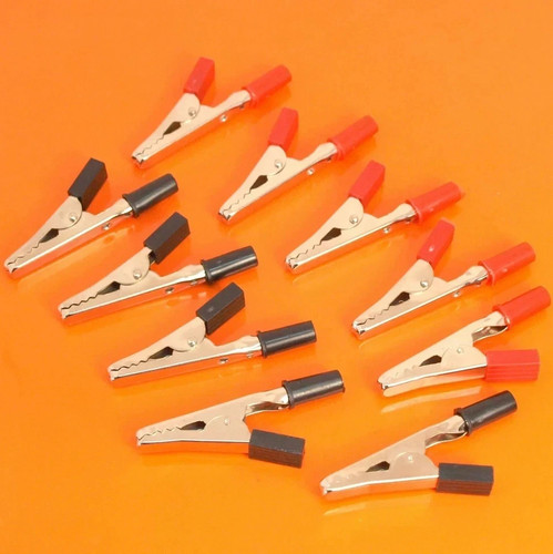 Insulated crocodile clips - insulated,