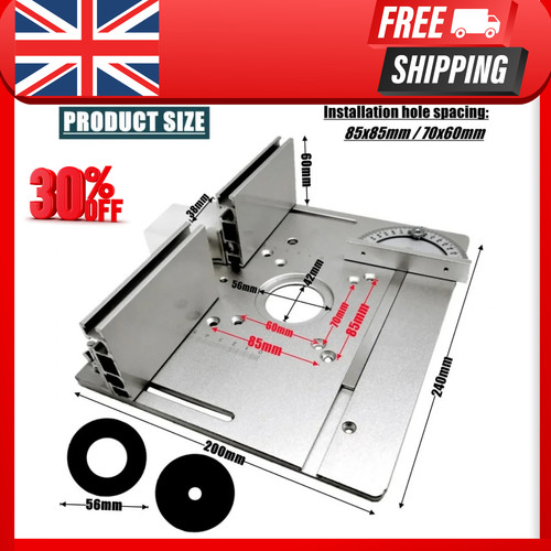 Aluminum router table - router, insert