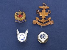 4 VINTAGE BADGES BOYS BRIGADE