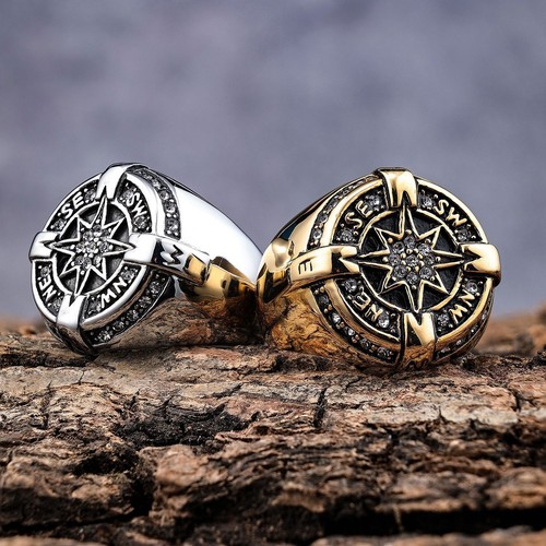 Vintage stainless steel ring - stainless,