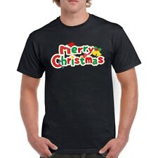 Christmas Slogan Sign Unisex T Shirt Short Sleeve Man's Tops Boy's T shirt UK