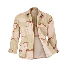 Army Jacket Original US BDU Combat Lightweight Coat Ripstop Uniform Camo Desert