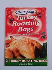 Turkey Roasting Bags (52 x 58cm) Cooking Poultry Chicken Turkey Meat Fish Veg