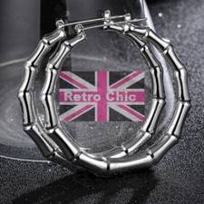 7cm chunky bamboo hoop - bamboo,