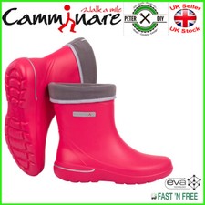 WOMEN WELLIES Ladies Wellingtons Camminare EVA WOMENS BOOTS Roma FUCHSIA