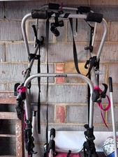 Three bike universal rear-mounted car bicycle rack