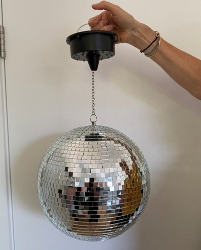 Lab silver mirror ball - mirror,
