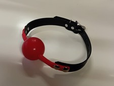 Real Leather 50mm RED Silicone