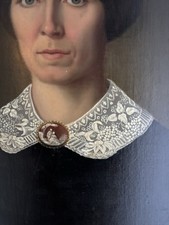 American  Antique Oil Portrait