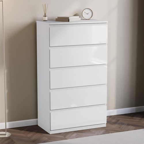 High gloss drawer - high, chest