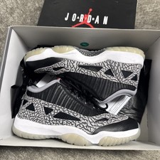 Size UK 7 - Nike Air Jordan 11 Retro Low IE Black Cement Grey Red - WORN ONCE!
