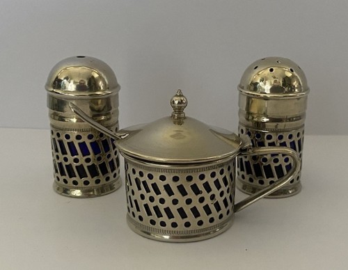 Edwardian silver plated - silver, cruet