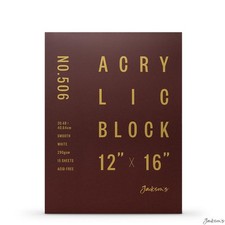 Jackson's : Acrylic Paper : Block : 290gsm : 15 Sheets  : 12x16in