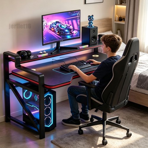 100cm gaming desk carbon - ,,