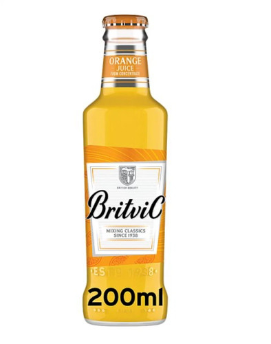 Britvic orange juice bottle - juice,