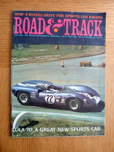 Road and track magazine - track, july
