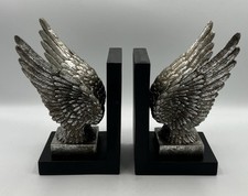 Angel Wing Bookends Silver
