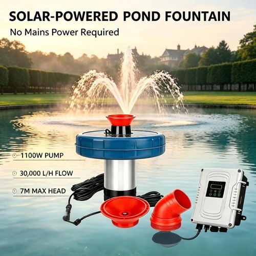 1100w solar pond - 1100w, fountain