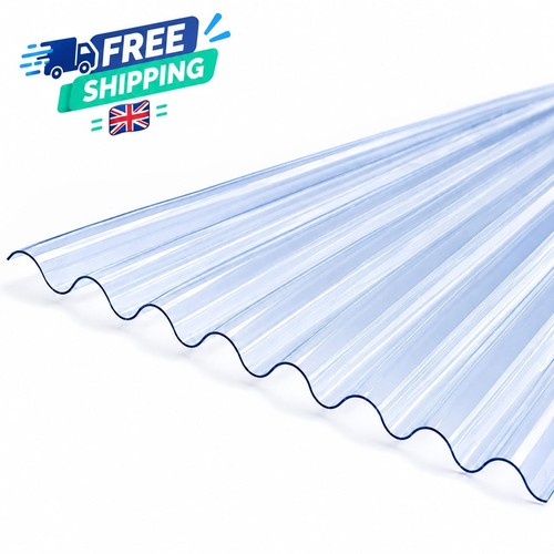 Clear pvcu corrugated roofing - clear,