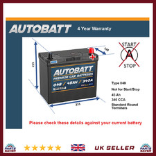 Car Battery 048 Autobatt 048