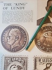 1930 Lundy Island Stamps Coins Martin Coles Harman Article Photo Article