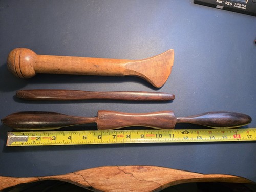 Lot antique leather working - lot, of