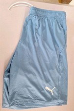 Puma Drycell Light Blue Mens Shorts Size L Very Good Condition Elasticated Waste
