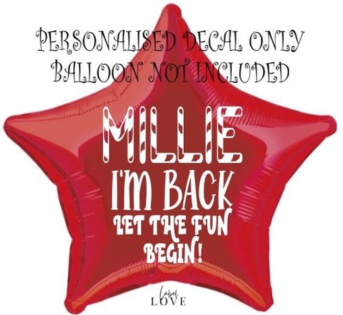 Personalised elf sticker - personalised,