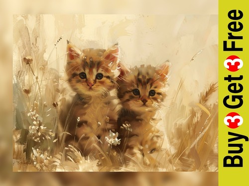 Kitten duo print - duo,