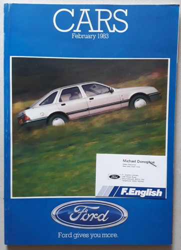 Ford cars range brochure - brochure, 1983