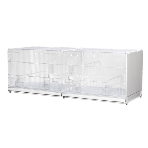 White wire double breeding - white,