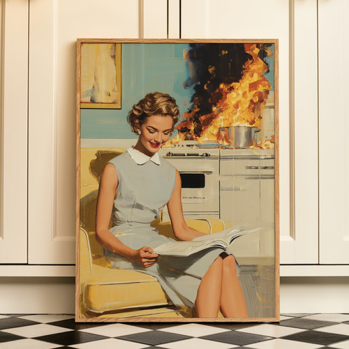 This fine kitchen fire - fine,