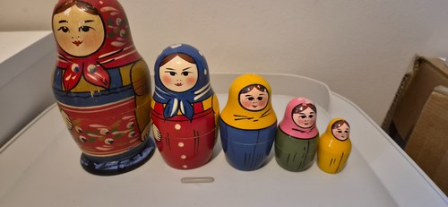 Vintage russian matryoshka - vintage,