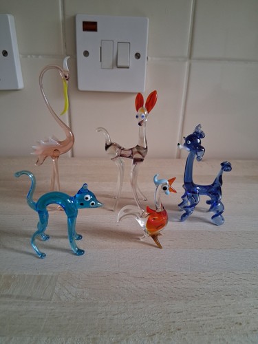 Vintage handmade glass animal - vintage,