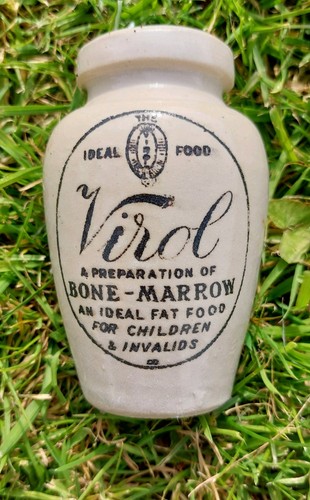 Miniature stoneware virol bone - miniature,