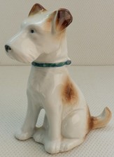 Vintage ceramic fox terrier - vintage,