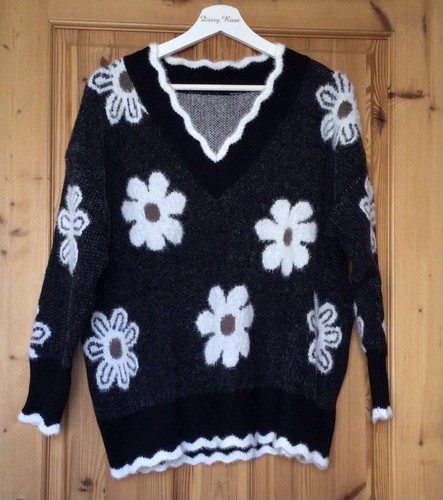 Women black white jumper - &,