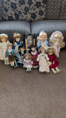 Vintage porcelain mixed doll - vintage,