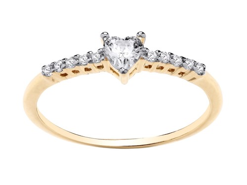 9ct yellow gold - 9ct, silver