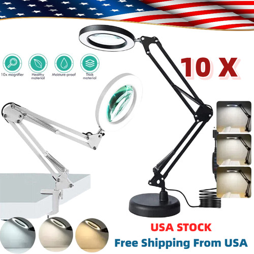 10x magnifying glass desk - 10x,