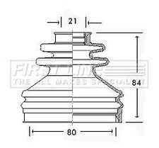 FIRST LINE Front Inner CV Boot