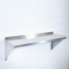 Stainless steel wall shelf - wall,