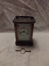 Vintage French Carriage Clock In Working Condition With Key