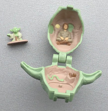 VINTAGE 1990s 90s GALOOB Micro Machines STAR WARS Yoda Head w/figure TOY