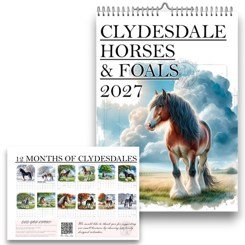 Clydesdale horse calendar - horse,
