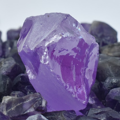 Uncut raw natural - uncut, purple