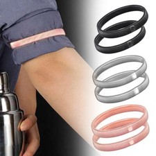 Adjustable Shirt Sleeve Holders Metal Arm Bands Garter 7CM For Men Ladies E P7H7