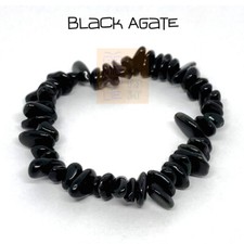 Crystal Gemstone Chip Bracelet *New Age Healing Jewellery Chakra Reiki Agate